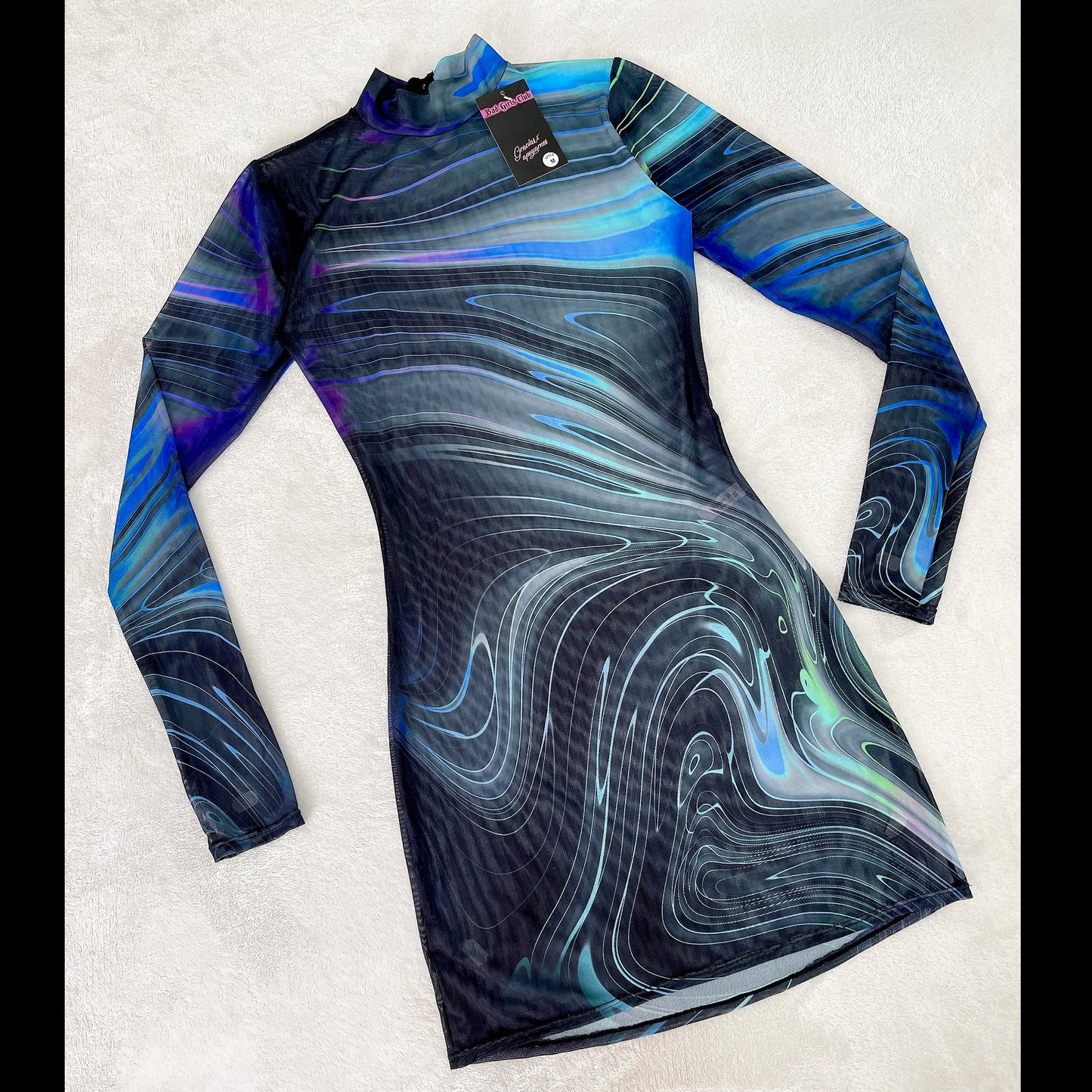 Vestido Miss Hottie - Liquid Azul