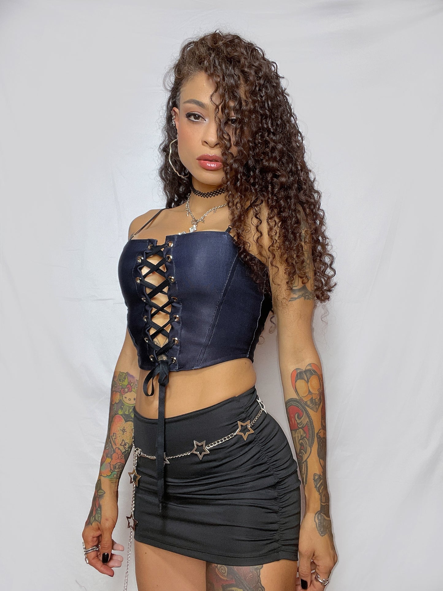 Corset Bad Witch - Negro